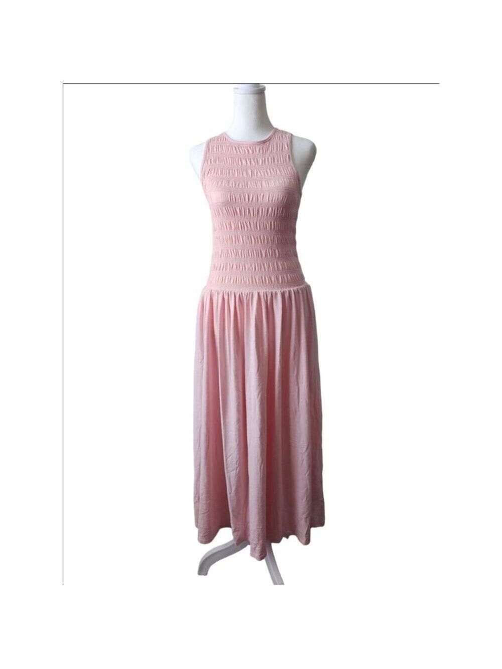 Universal Thread Pink Sleeveless Smock Midi Maxi Dress M